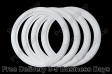Motorcycle 08" x 1-1/16" Whitewalls Portawall tire sidewalls, toppers, tyre Insert Trim Set of 4